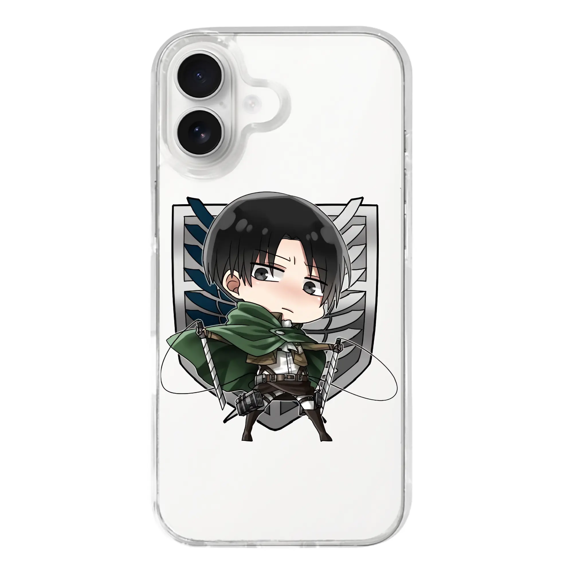 進撃の巨人 グッズ リヴァイ・アッカーマン - iPhone 17シリーズ 透明スマホケース – 薄型・耐衝撃・精密フィット保護カバー